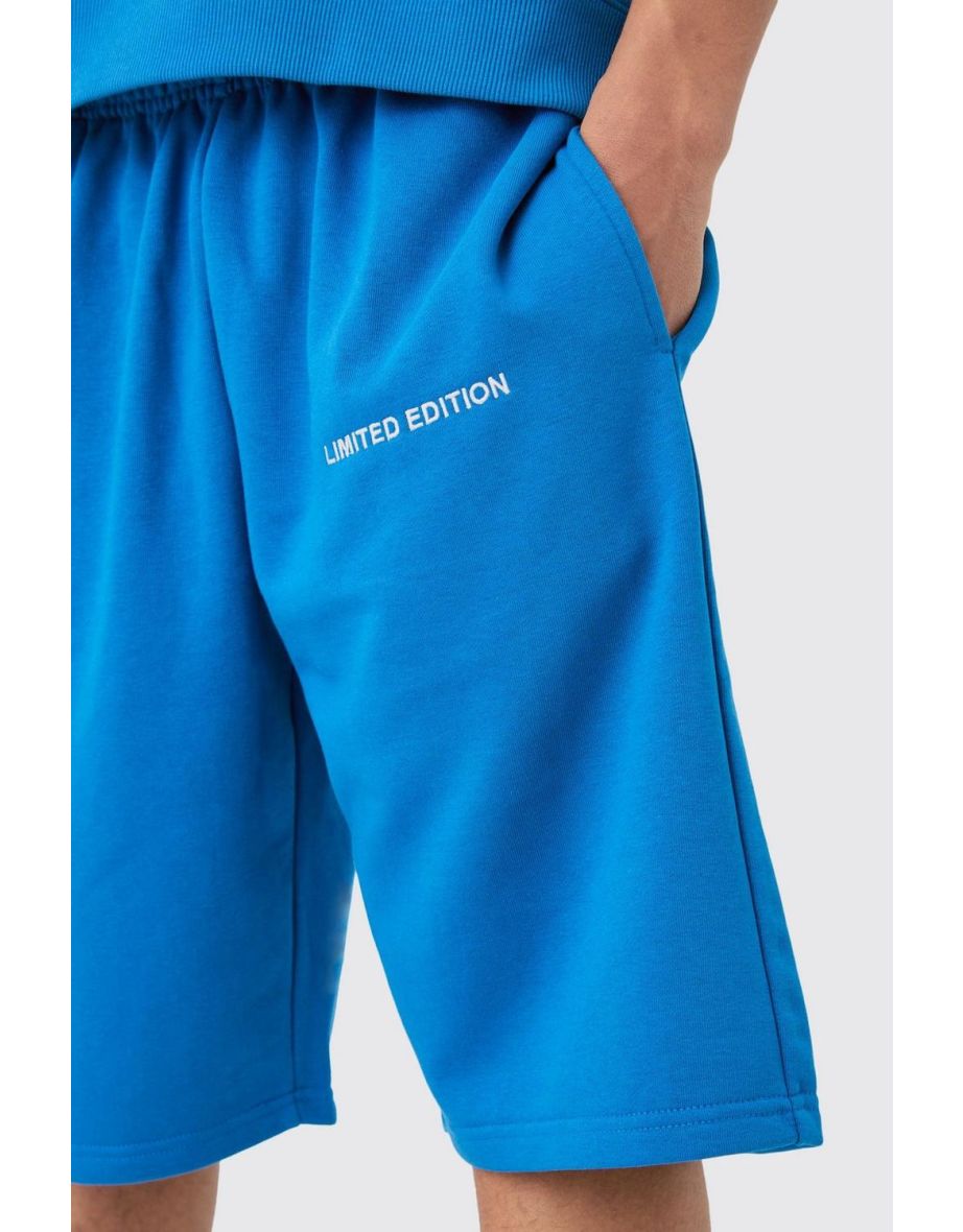 Oversized Boxy Half Sleeve Short Tracksuit - cobalt - 2