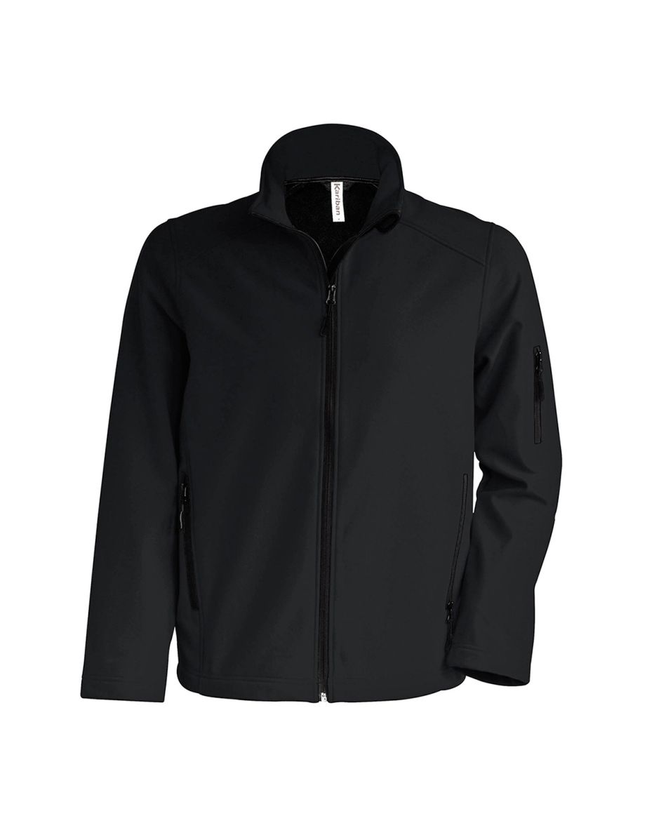 Kariban Mens Contemporary Softshell 3 Layer Performance Jacket - Black