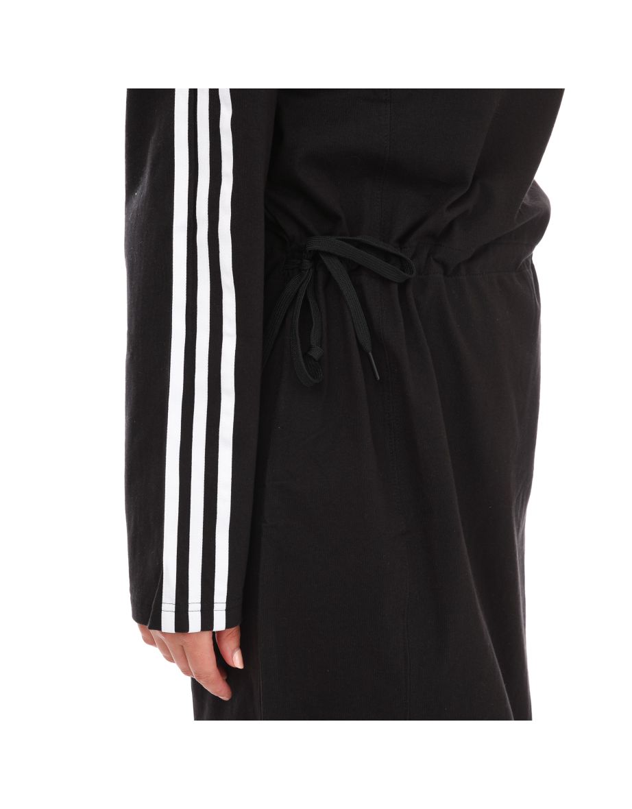 Women's adidas Originals Adicolor Long Sleeve Dress in Black - 3