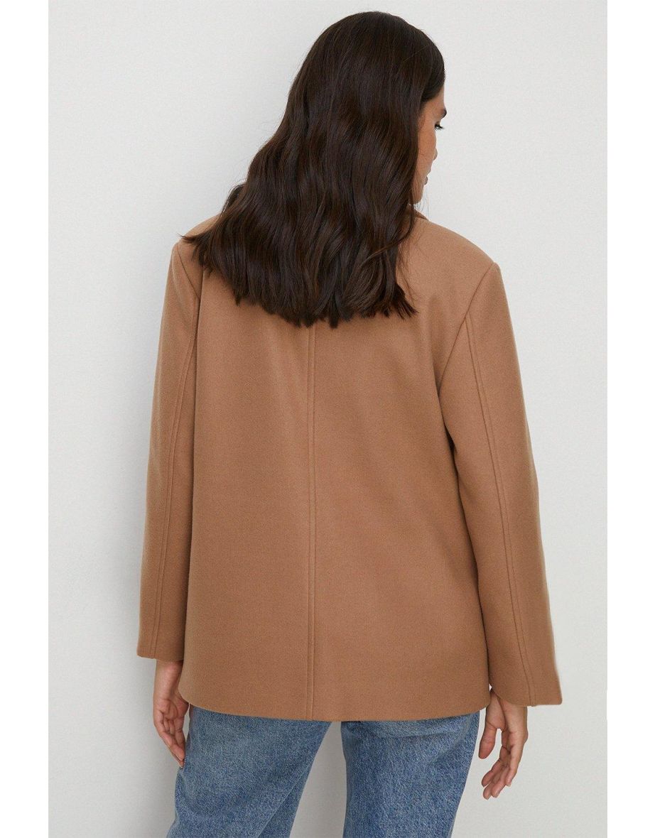 Double Breasted Pea Coat - 2