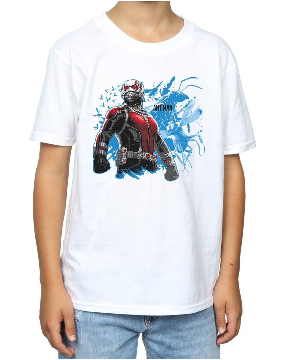 Marvel Boys Ant-Man Standing T-Shirt - White - 2