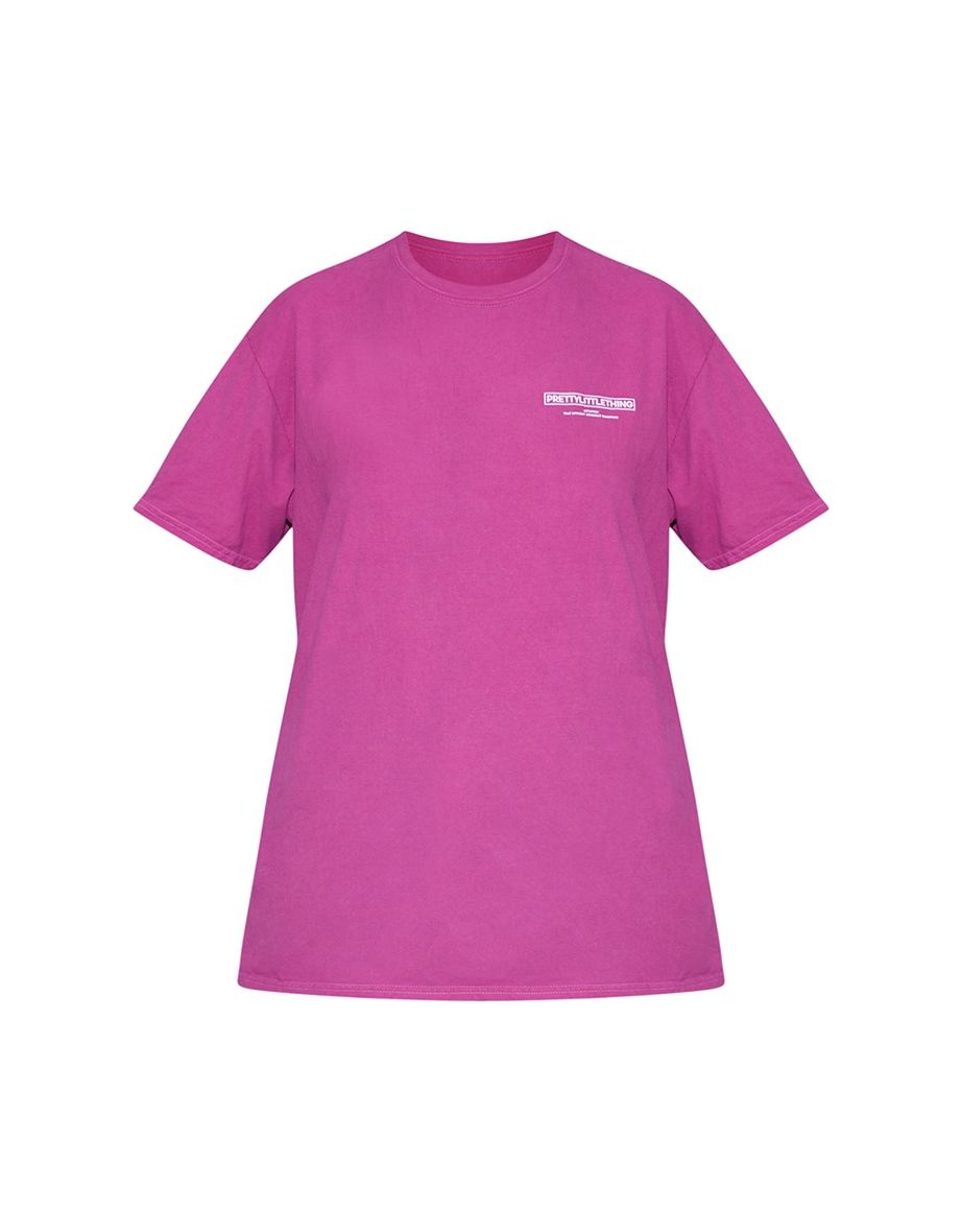 PRETTYLITTLETHING Purple Intuition Short Sleeve T Shirt - 4