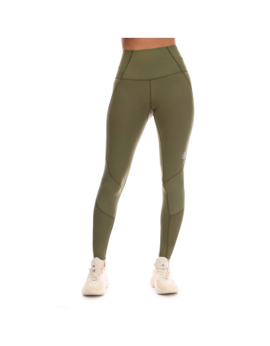Women's Skins Series-3 Skyscraper Leggings in Green