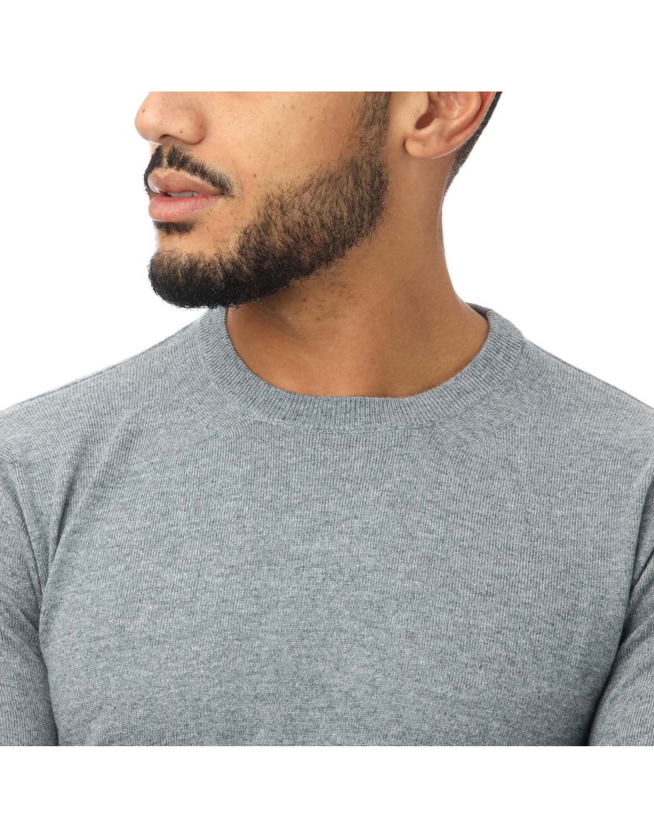 Men's Alpha Studio Knitted Jumper in Blue - 5