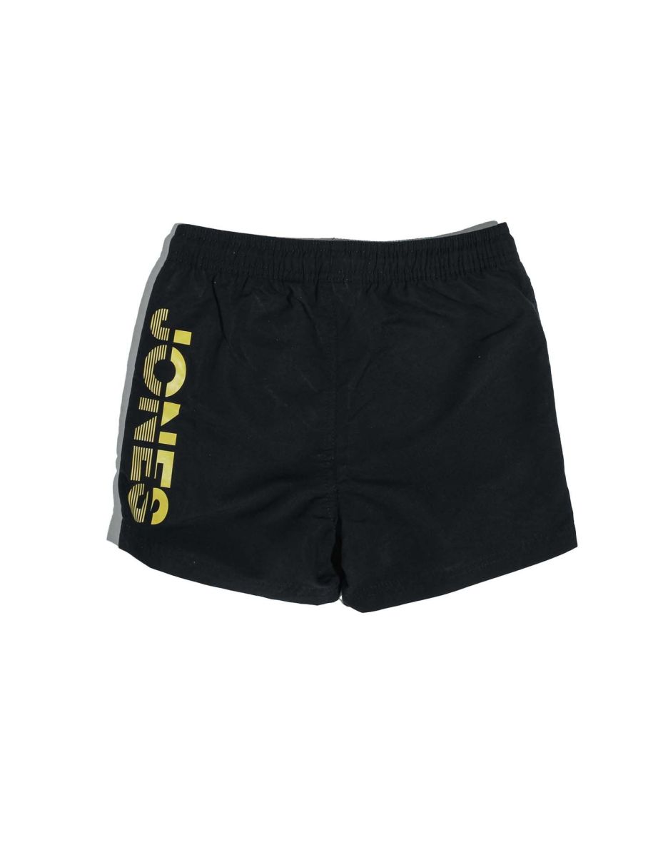 Boy's Jack Jones Aruba Swim Shorts in Black - 1