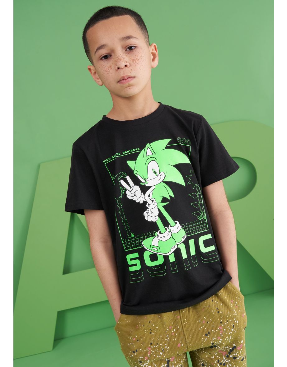 Neon Sonic The Hedgehog T-Shirt