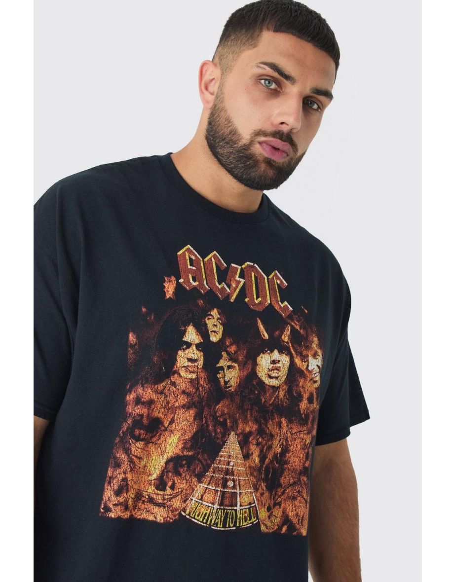 Plus Acdc License Print T-shirt - black - 2