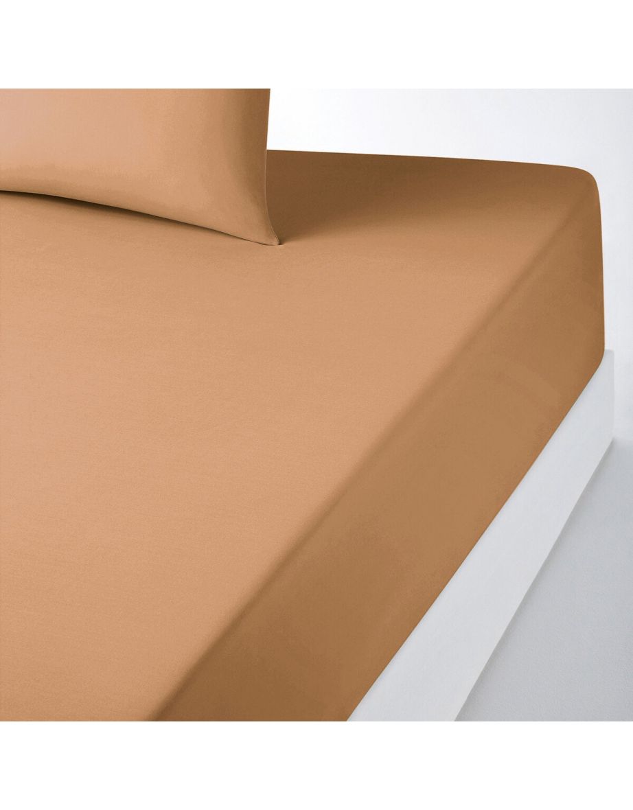 Scenario Plain 100% Cotton Fitted Sheet for Thick Mattresses