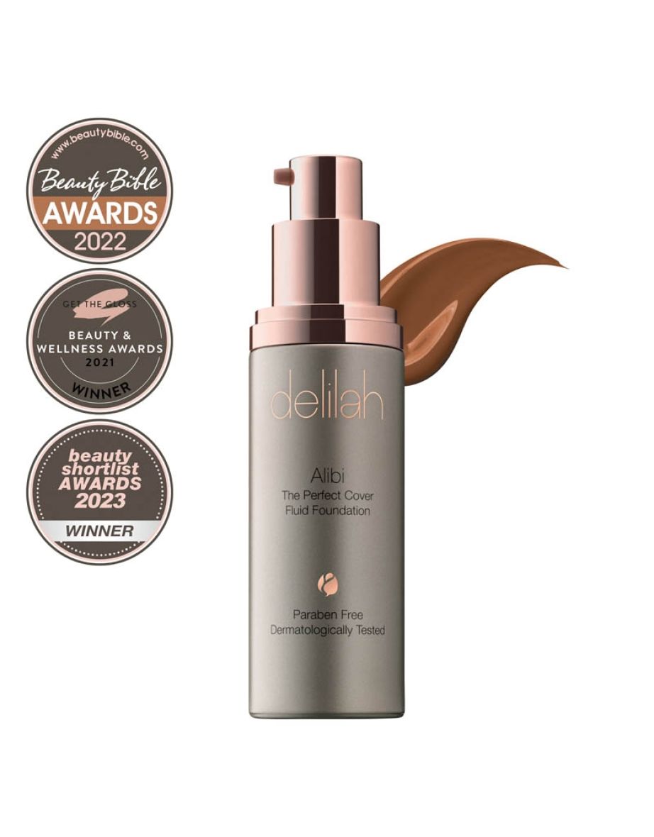delilah Cosmetics Alibi The Perfect Cover Fluid Foundation - Umber