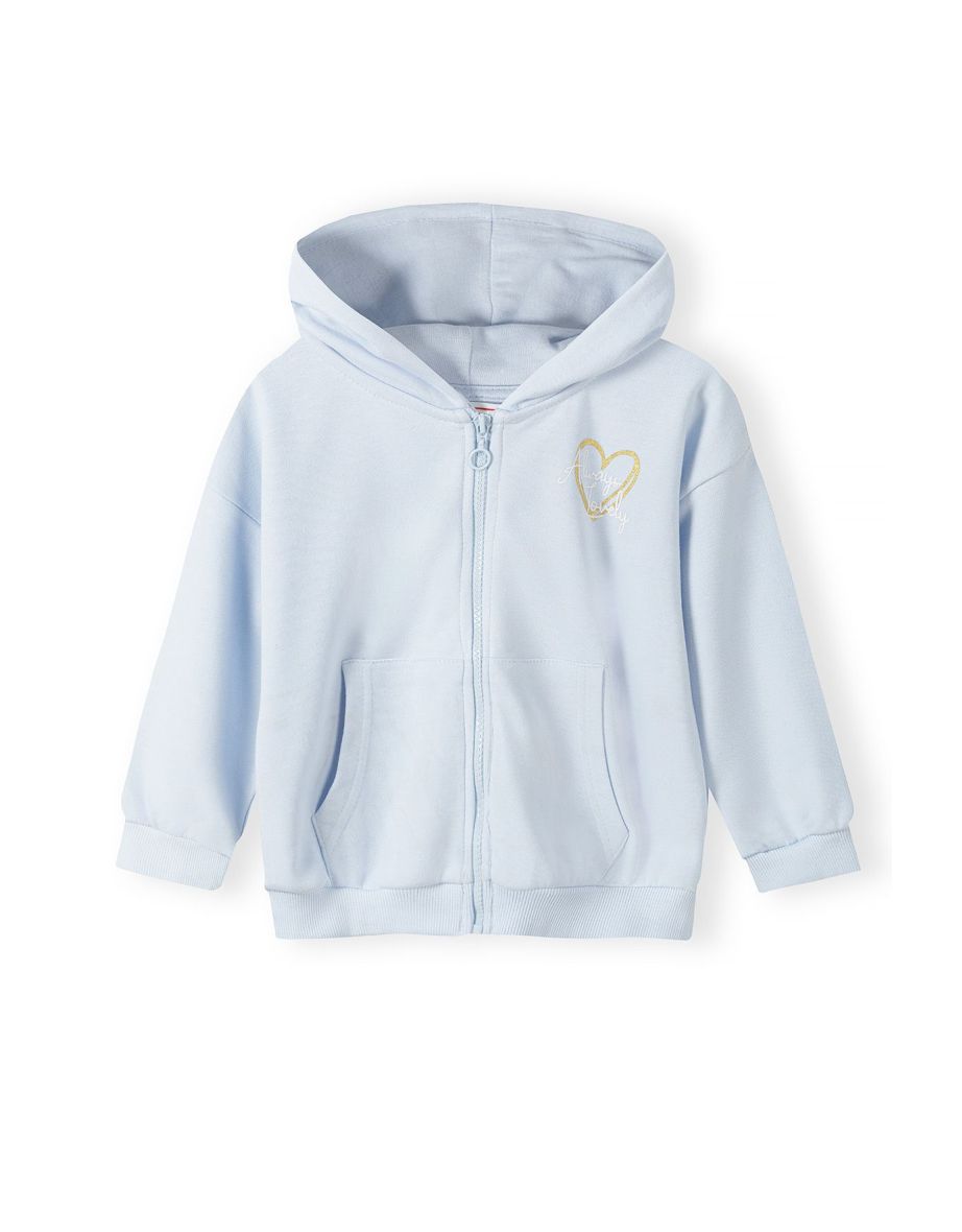 Minoti Blue zip Hooded