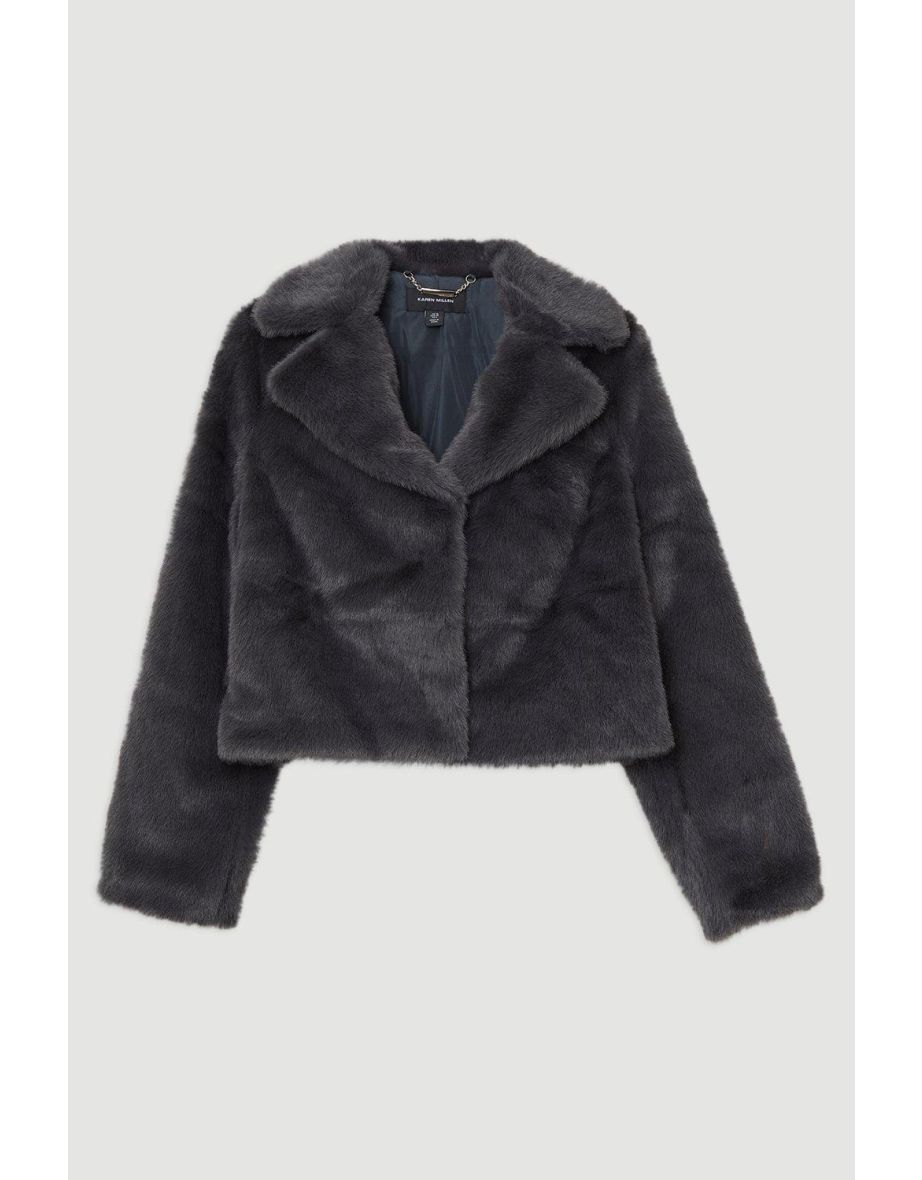 Faux Fur Cropped Jacket - 3