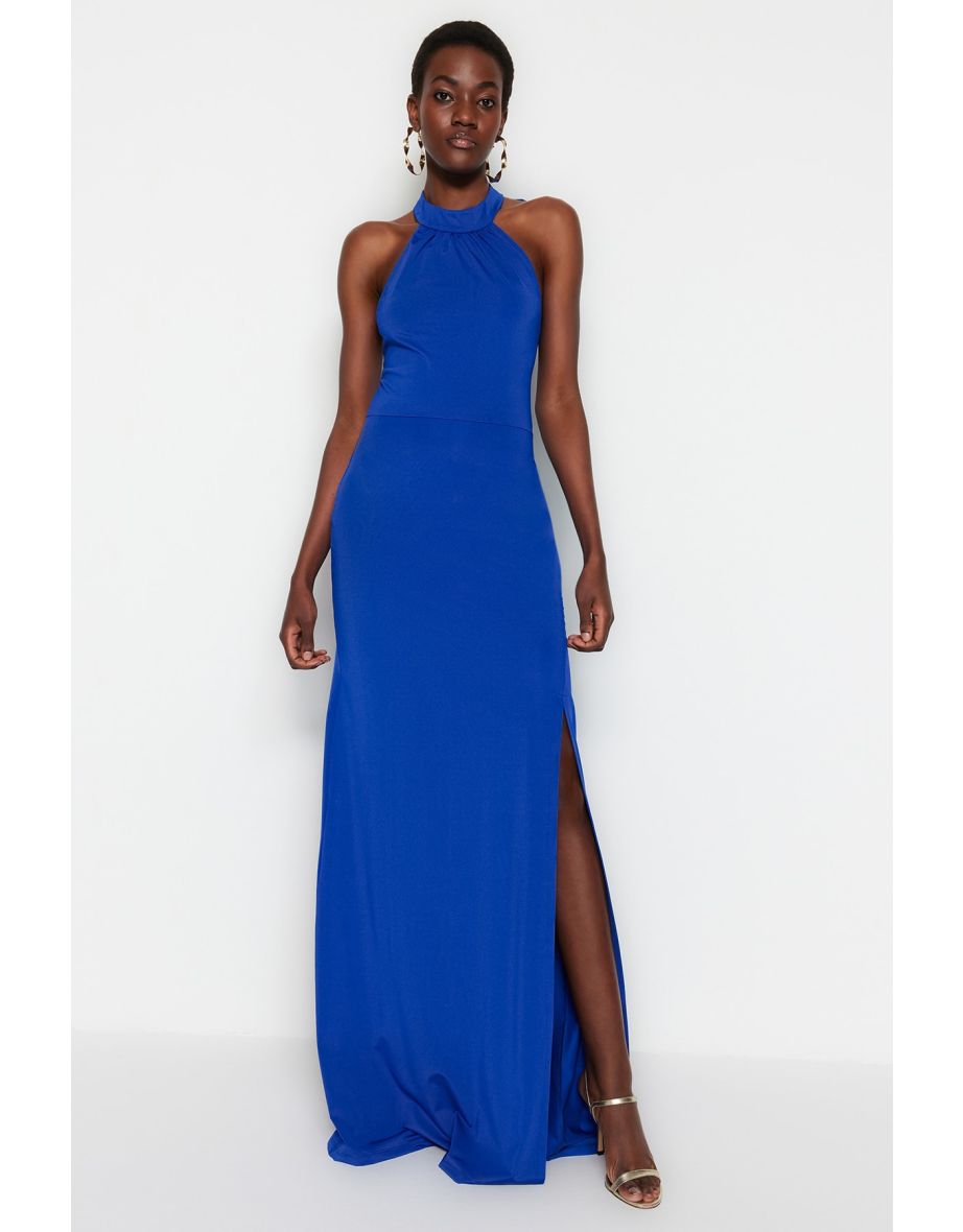 Calvin klein clearance halter mermaid gown