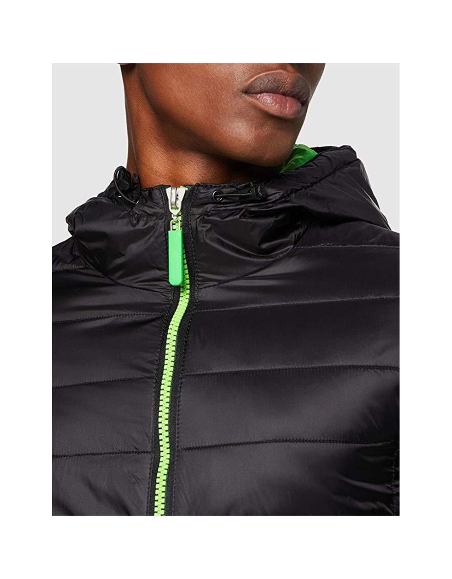 Result Urban Mens Snowbird Hooded Jacket - Black/Lime Green - 3