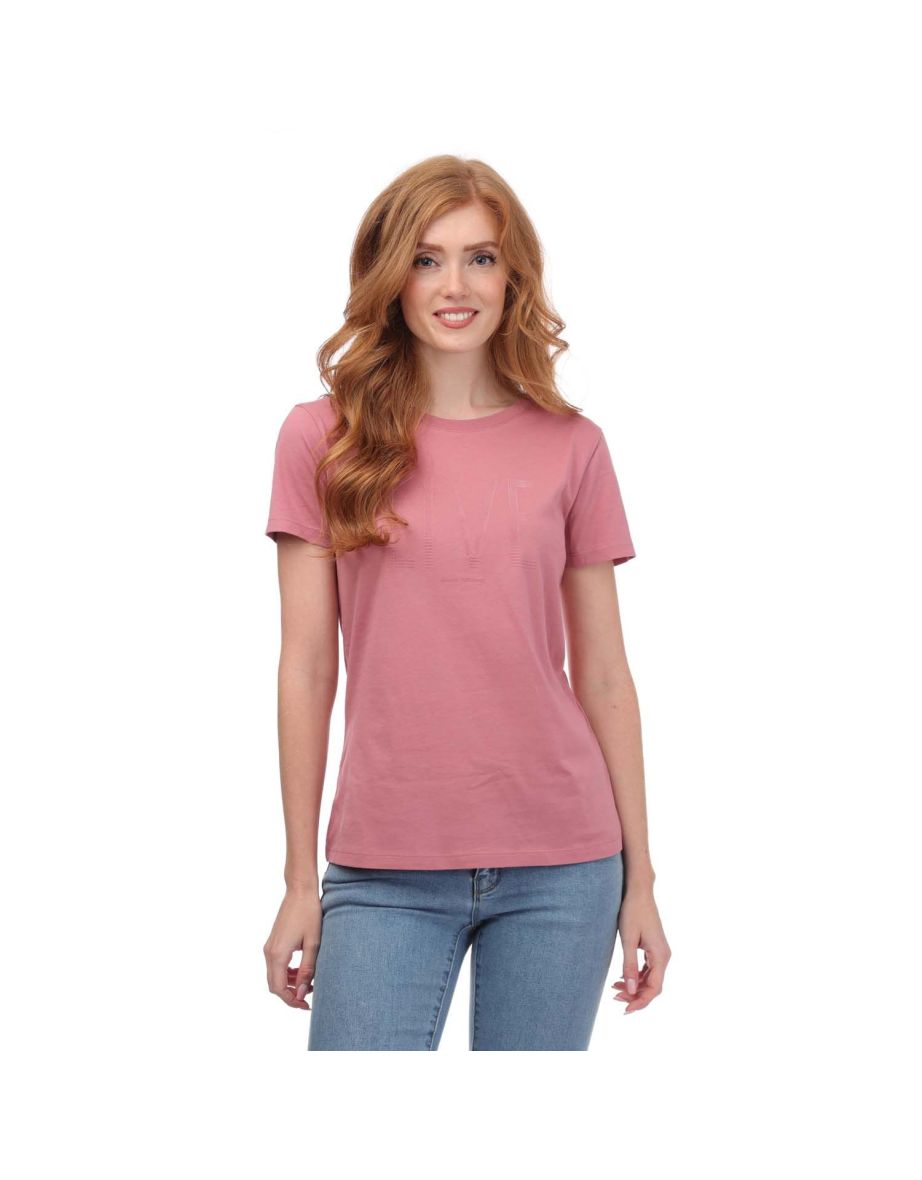 Women's Armani Crewneck T-Shirt in Pink