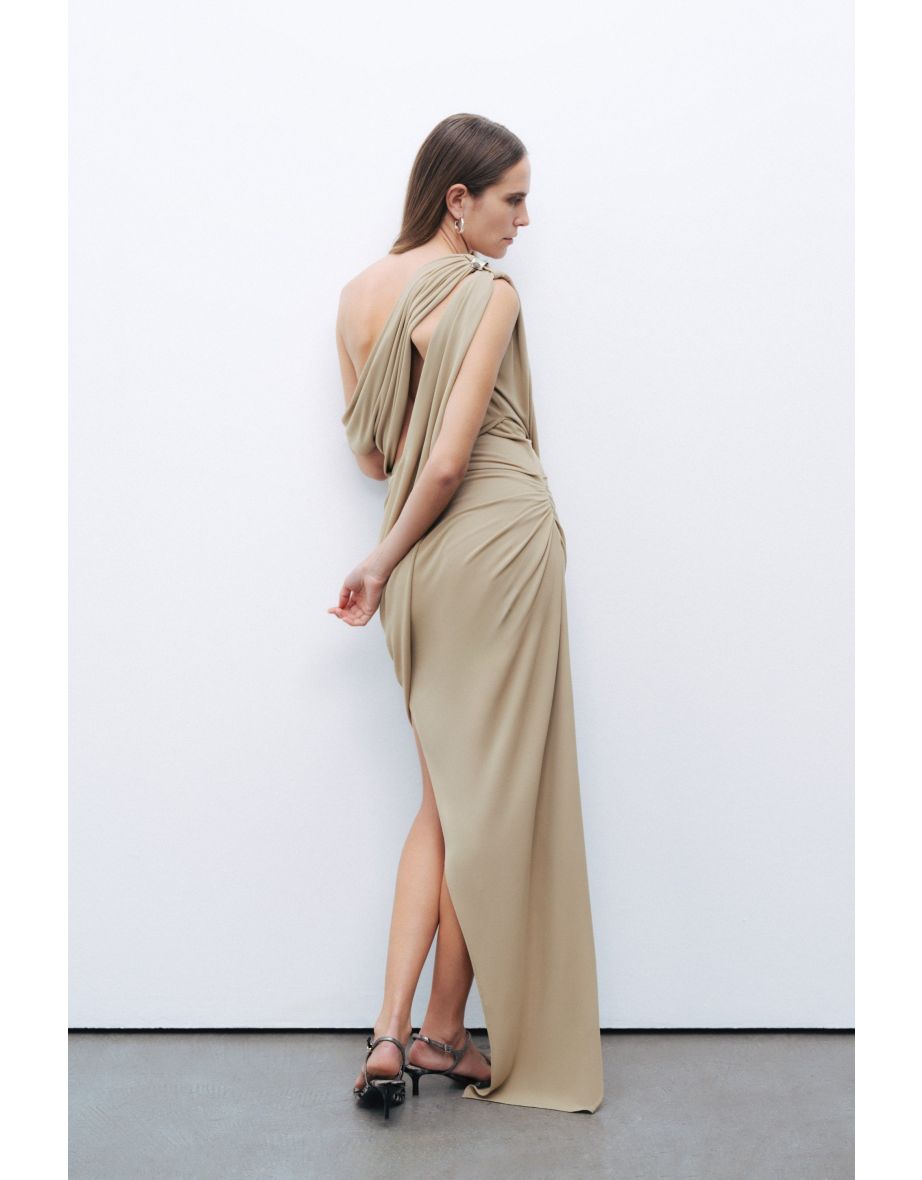 Accessory Detailed Midi Dress - 6