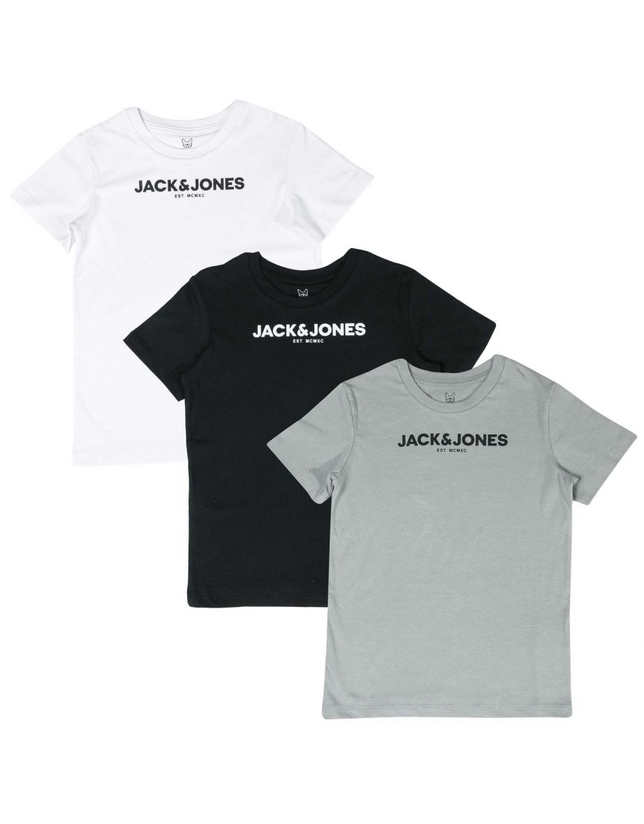 Boy's Jack Jones Junor Harry 3 Pack T-Shirt in other