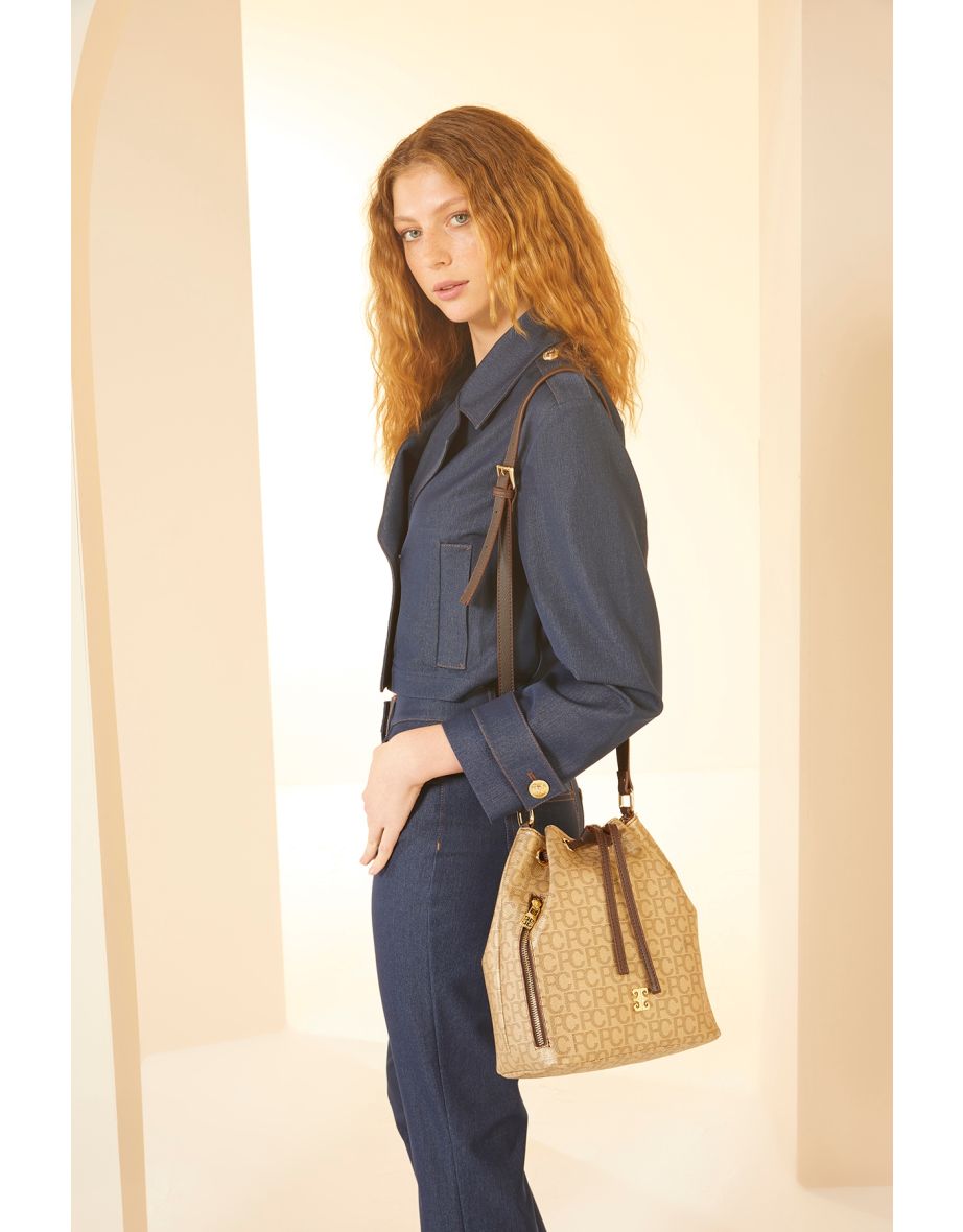 Women's Gold Shoulder Bag