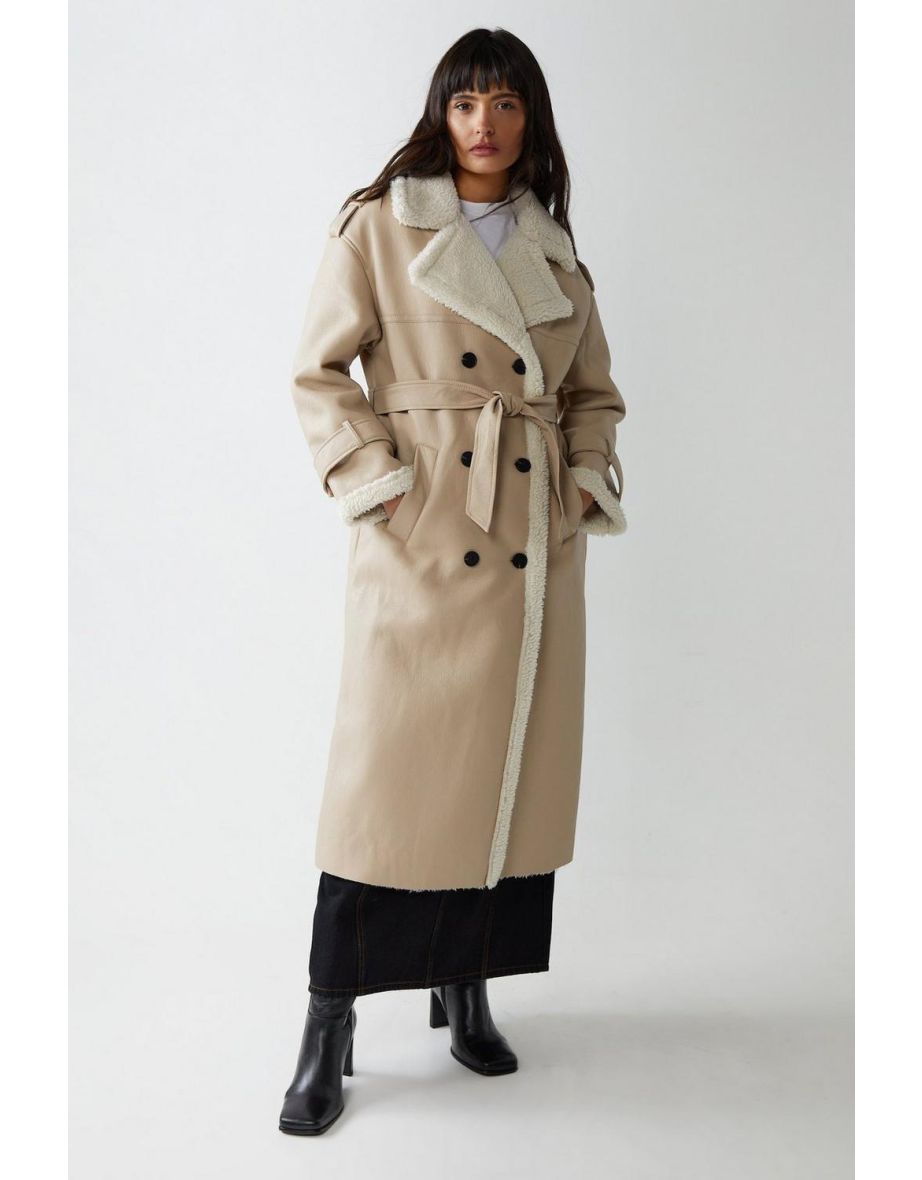 Warehouse on sale aviator coat