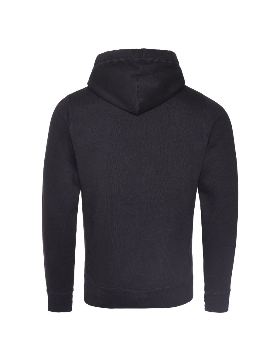 AWDis Hoods Mens Cross Neck Hoodie - Black Smoke - 1