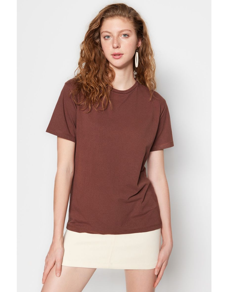 T-Shirt - Brown - Boyfriend
