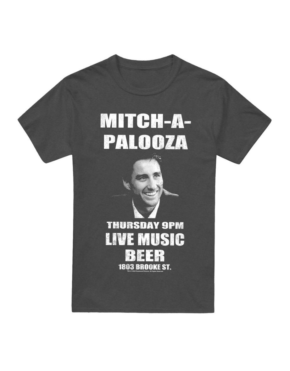 Old School Unisex Adult Mitchapalooza T-Shirt - Charcoal