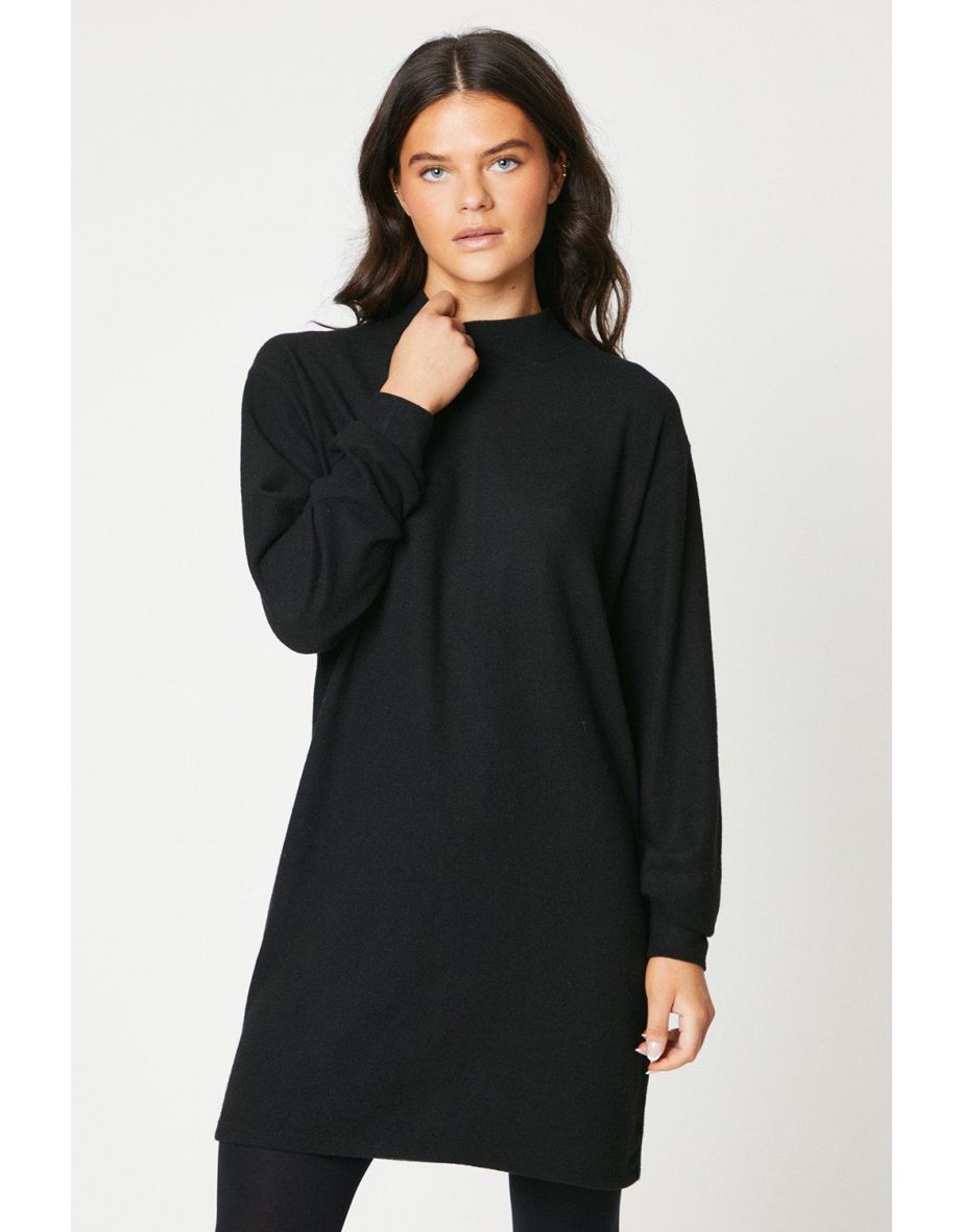 Soft Touch Roll Neck Mini Dress