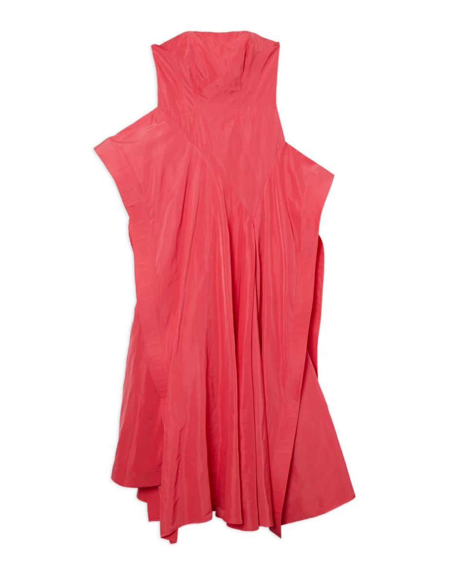 Taffeta Drama Sculptural Tailored Maxi Dress - 3