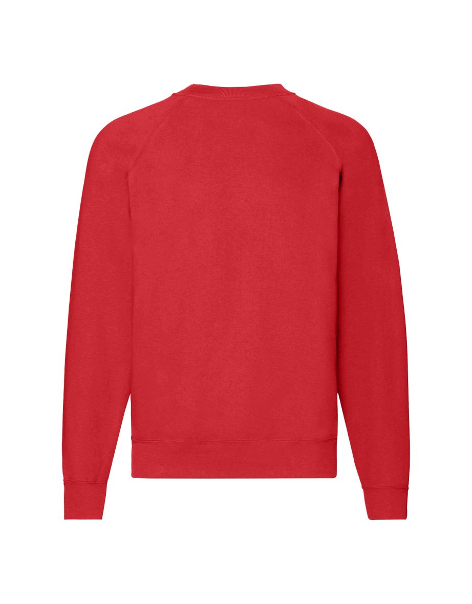 Fruit Of The Loom Mens Classic 80/20 Raglan Sweatshirt - Red - 1
