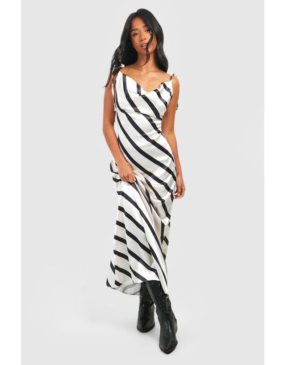 Petite clearance stripe dress