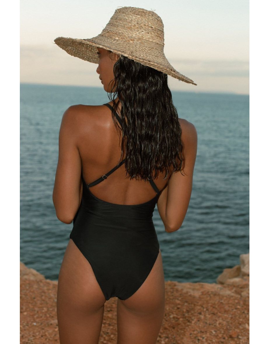 HALO Neema Wrap Swimsuit in Black - 2