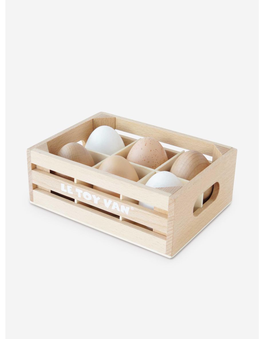 Farm Eggs Wooden Market Crate-7 Piece