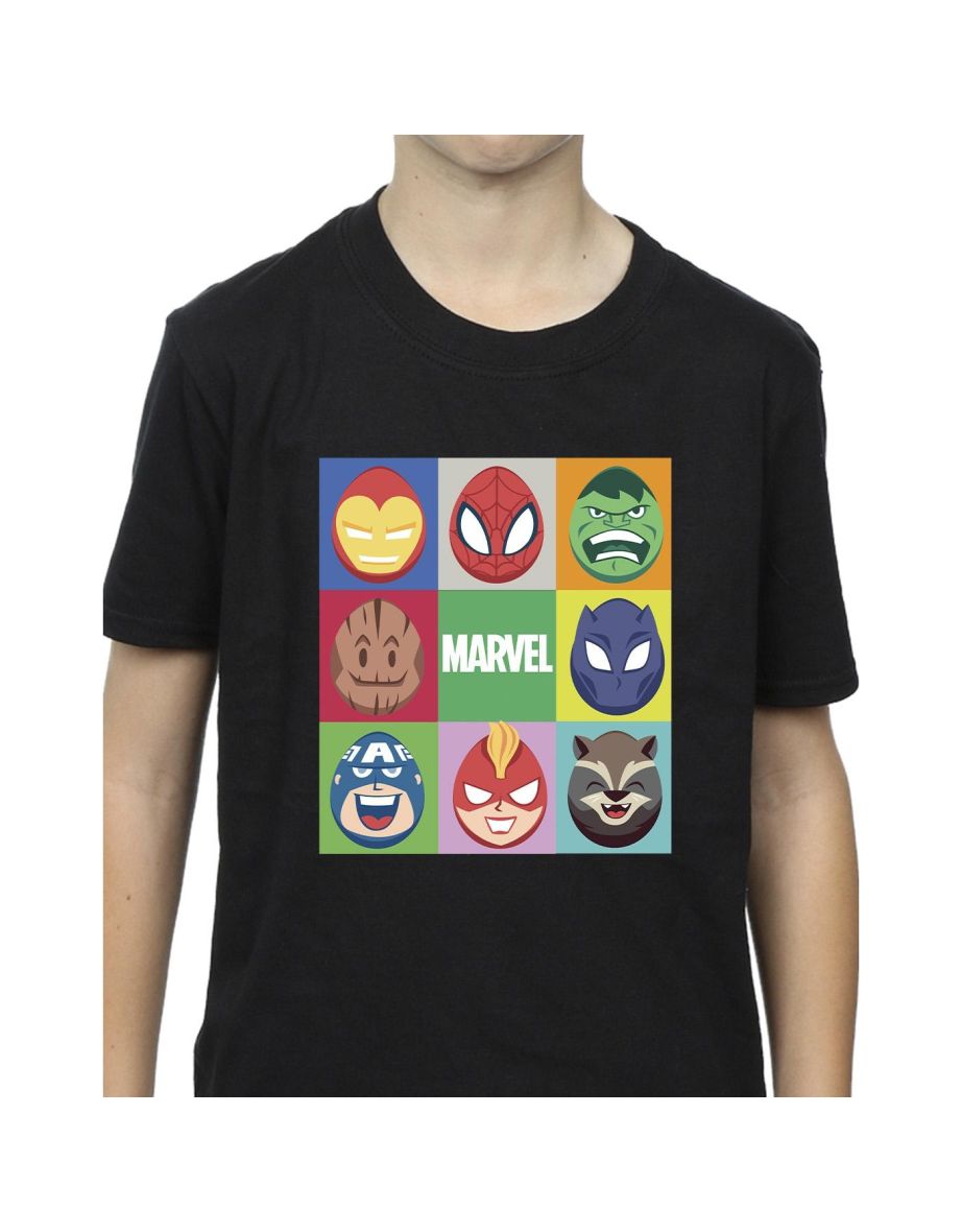 Marvel Boys Easter Eggs T-Shirt - Black - 2