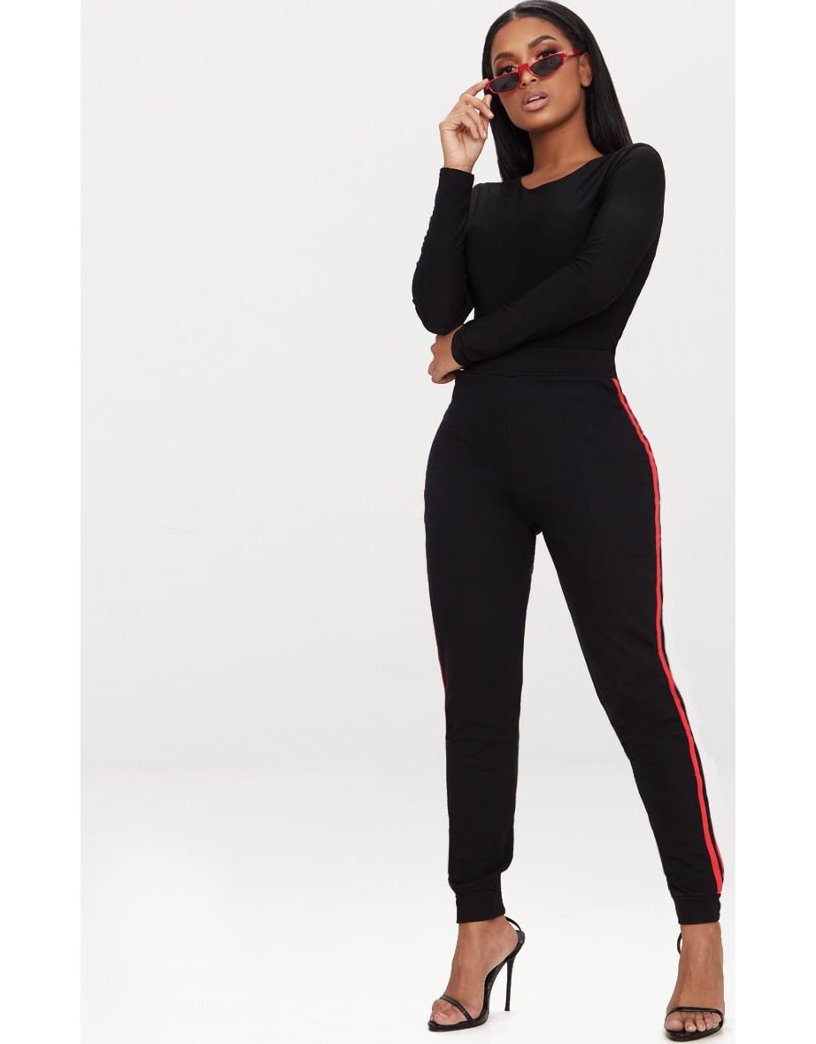 Shape Black Slinky Long Sleeve Bodysuit - 3