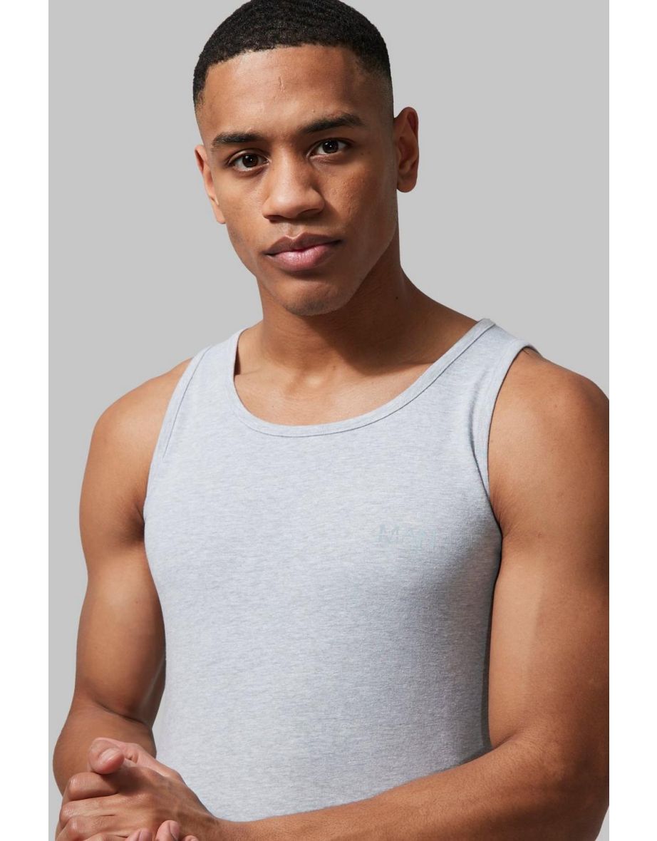 Man Active Gym 2 Pack Muscle Fit Vest - multi - 2
