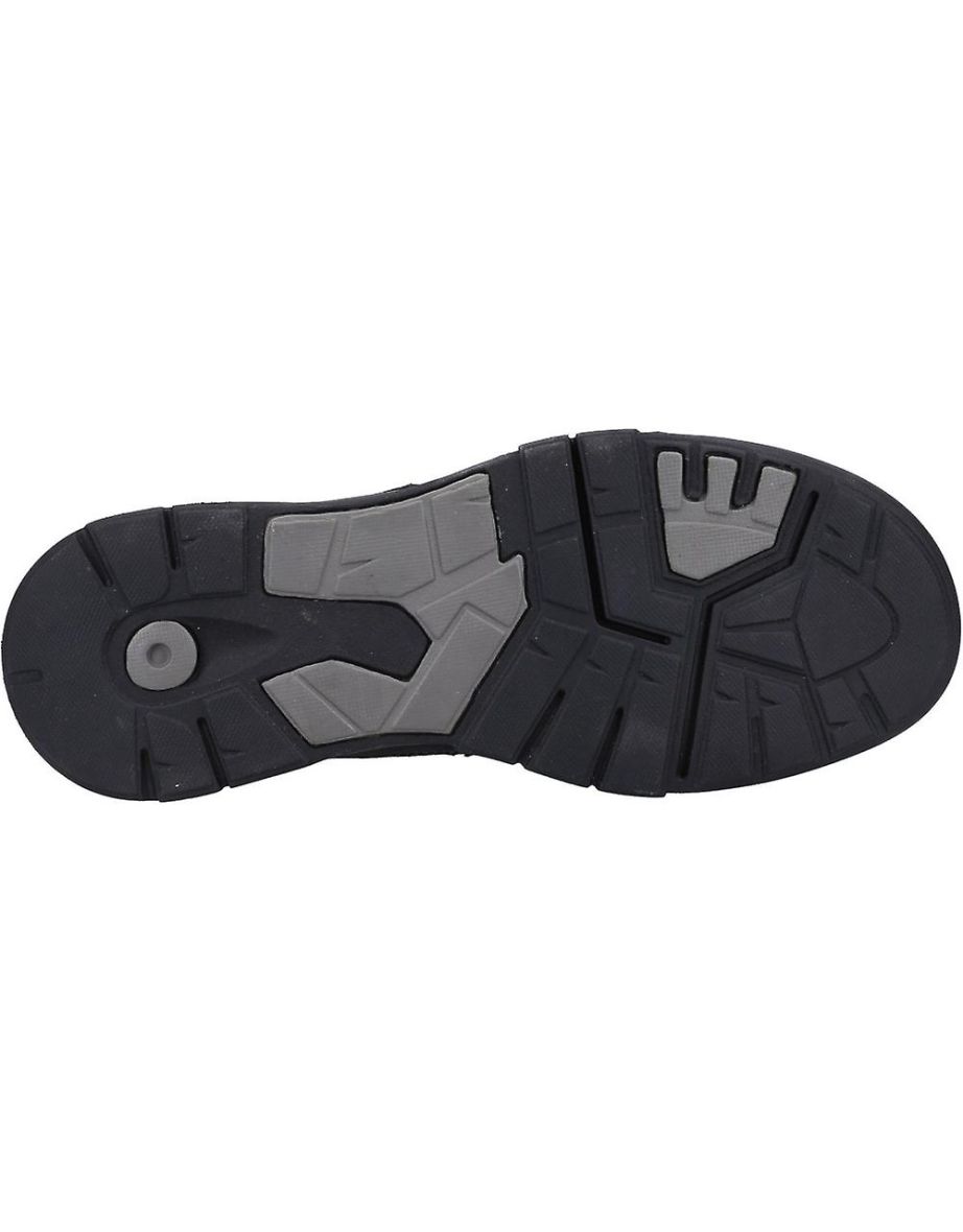 Hush Puppies Mens Fabian Leather Double Strap Shoes - Black - 3