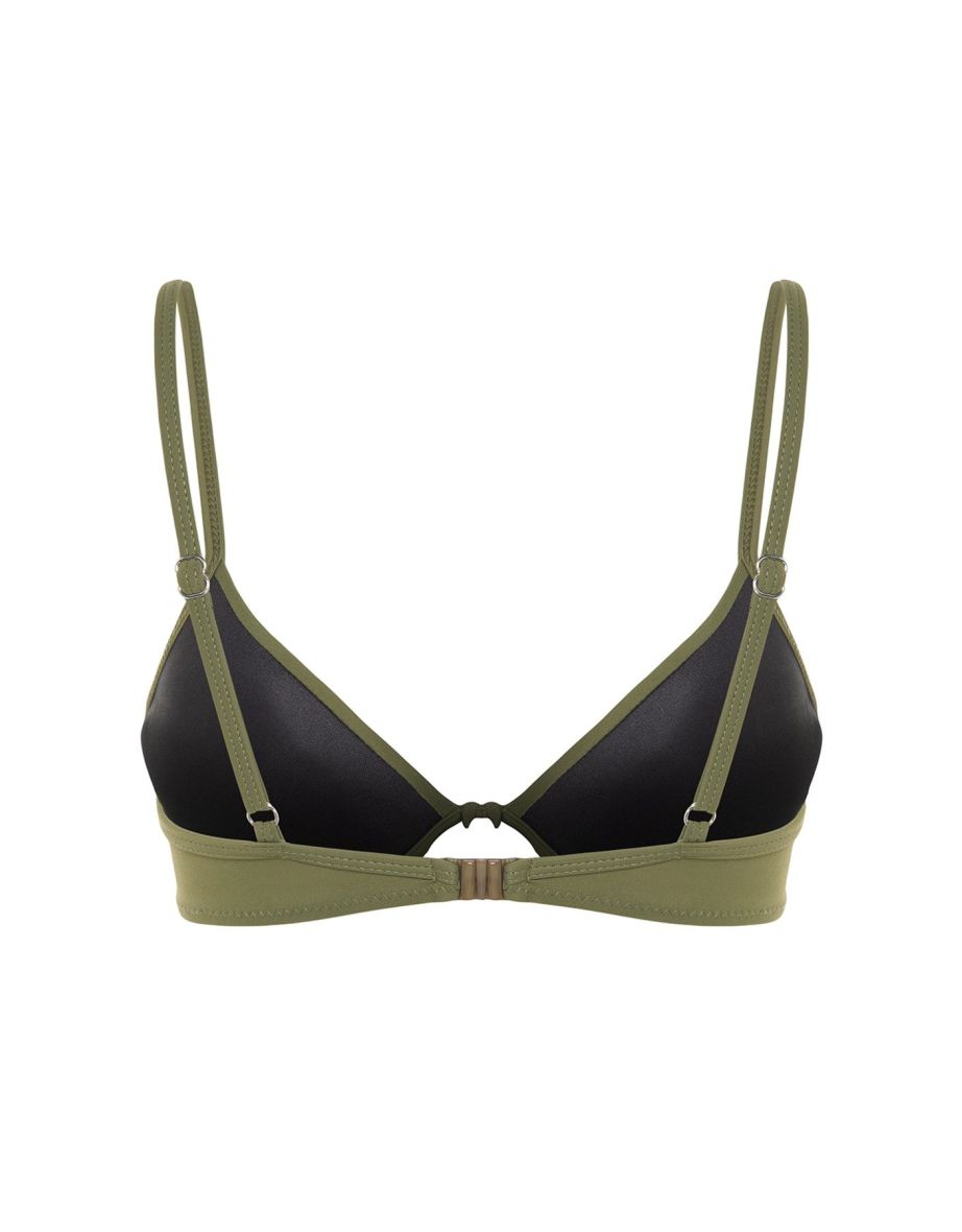Bikini Top - Khaki - Plain - 7