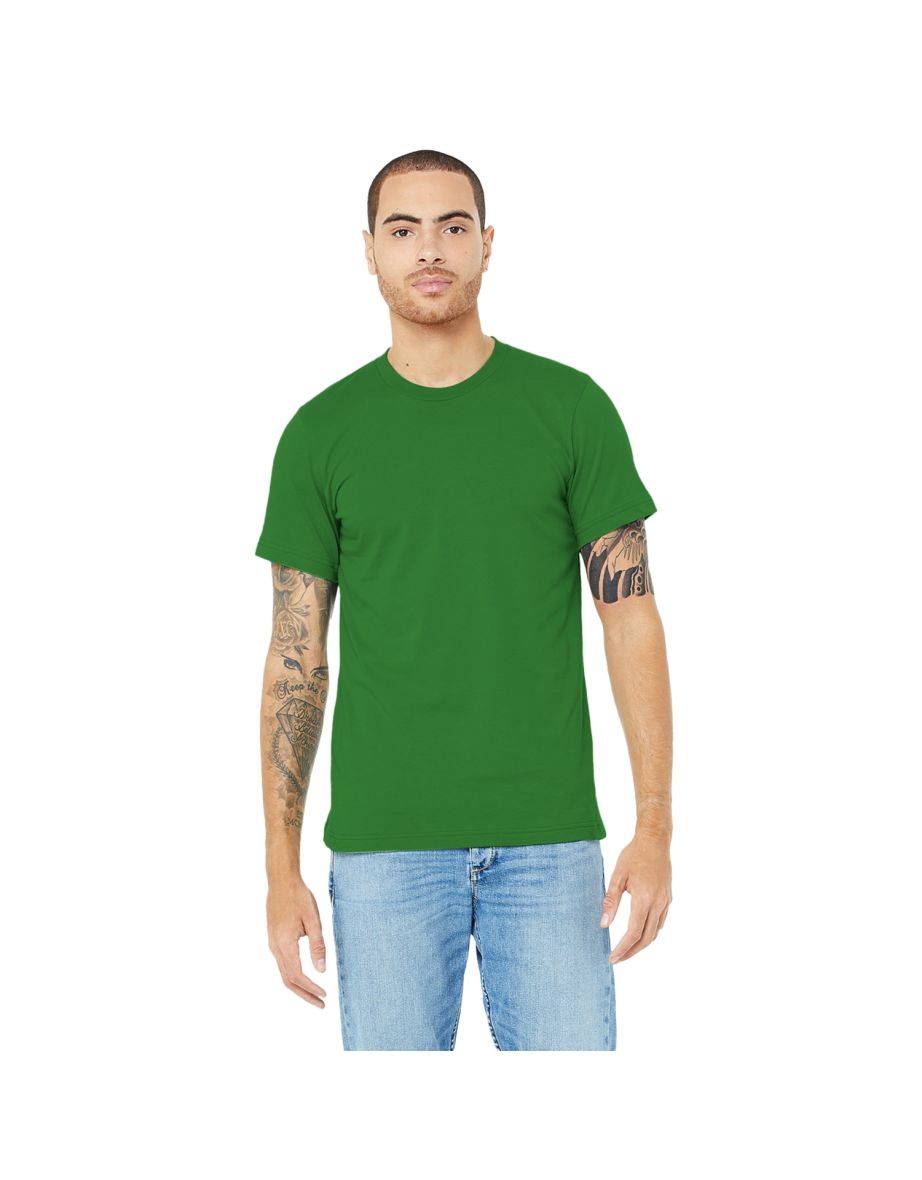 Canvas Unisex Jersey Crew Neck T-Shirt / Mens Short Sleeve T-Shirt - Forest Green