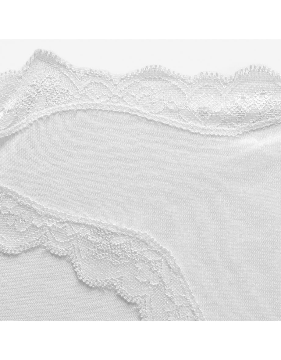 Pack of 3 Cotton Knickers with Lace Trim - 1