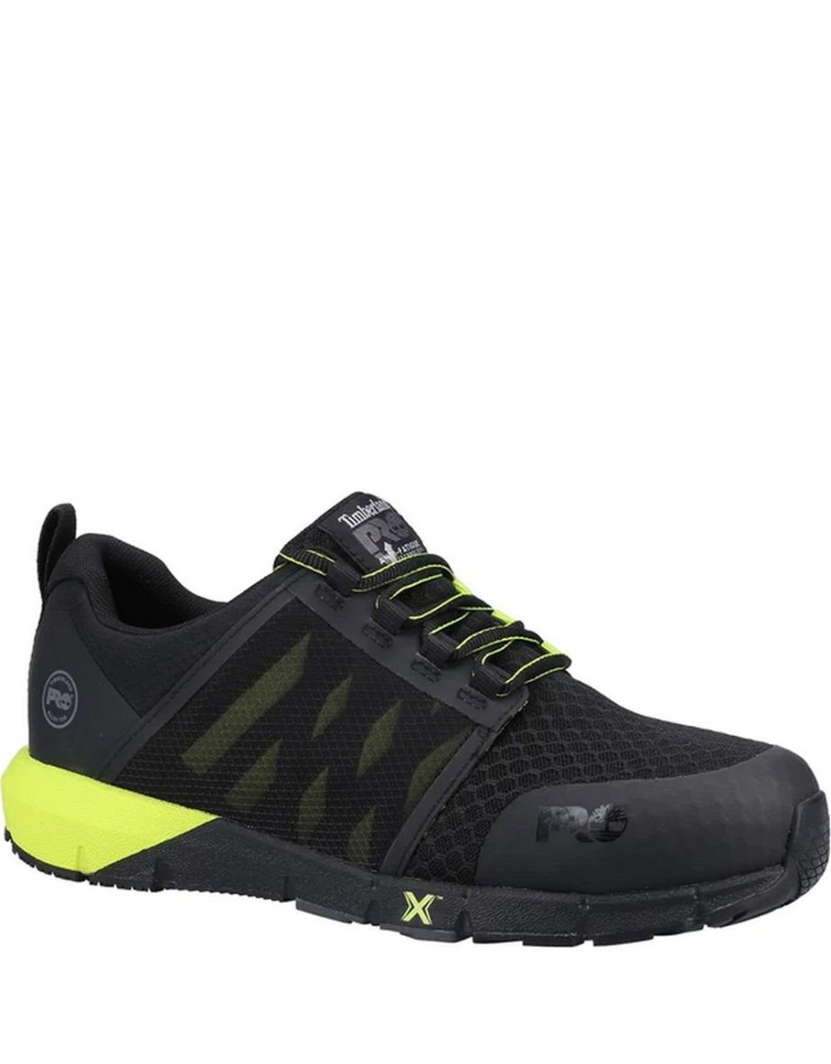 Timberland Mens Radius Work Trainers - Black/Hi Vis Yellow