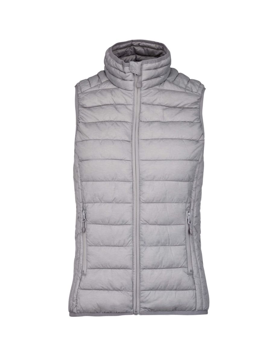Kariban Womens/Ladies Lightweight Down Bodywarmer - Marl Silver