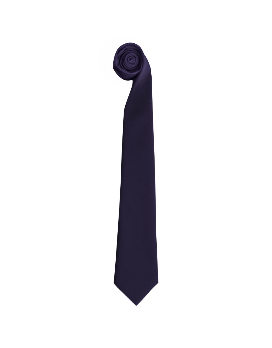 Premier Tie - Men Plain Work Tie - Navy