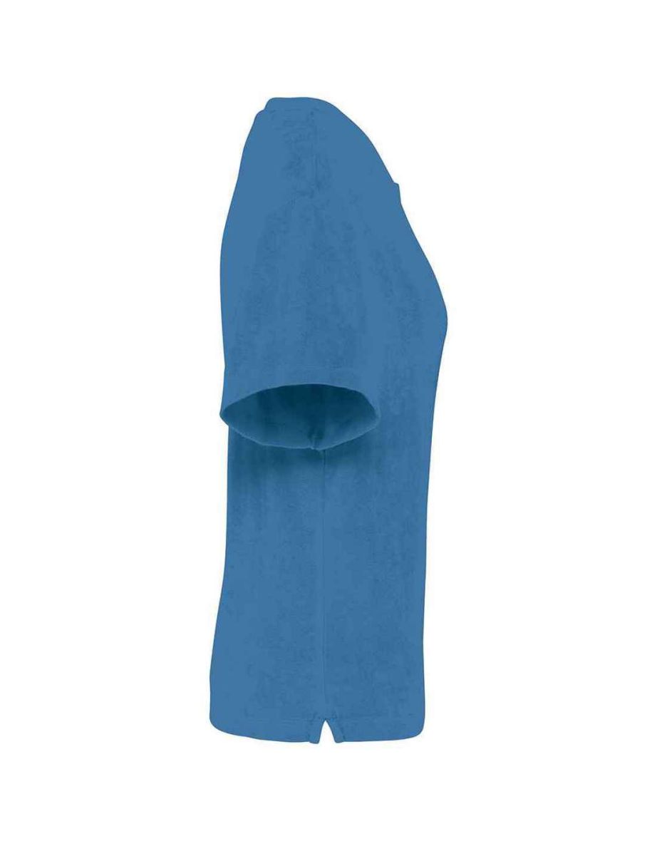 Native Spirit Womens/Ladies Terrycloth T-Shirt - Riviera Blue - 2