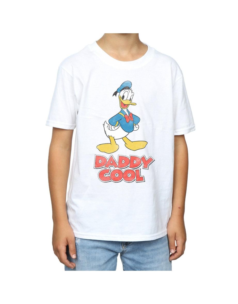 Disney Boys Donald Duck Daddy Cool T-Shirt - White - 3