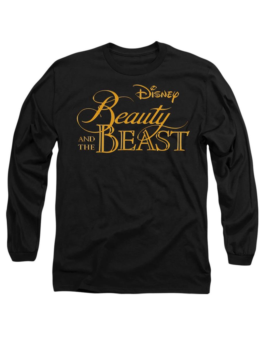 Beauty And The Beast  Adult Logo T-Shirt - Black
