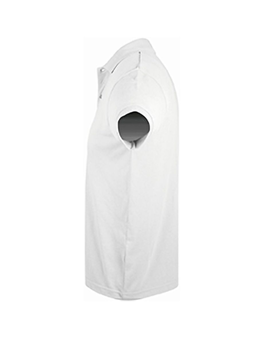 SOLs Mens Prime Pique Plain Short Sleeve Polo Shirt - White - 2