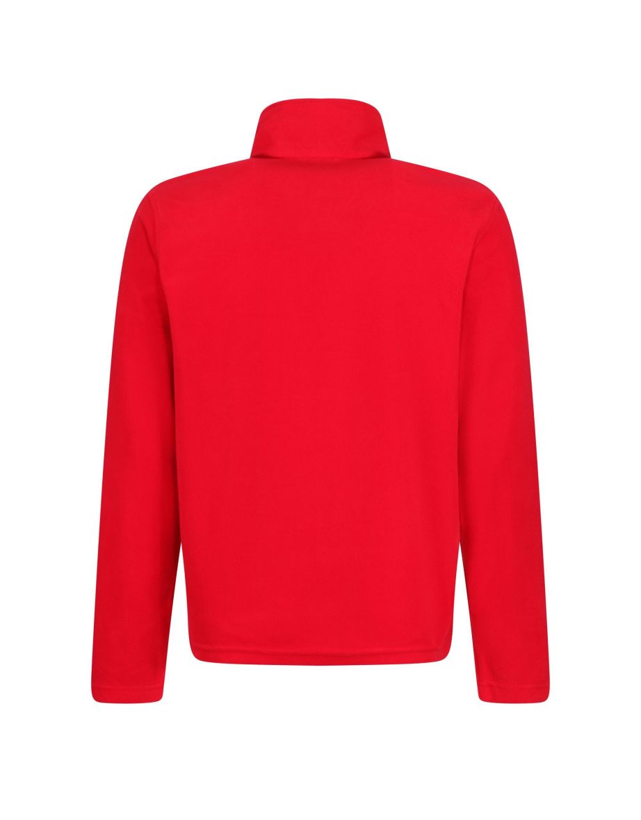Regatta Mens Micro Zip Neck Fleece Top - Classic Red - 3