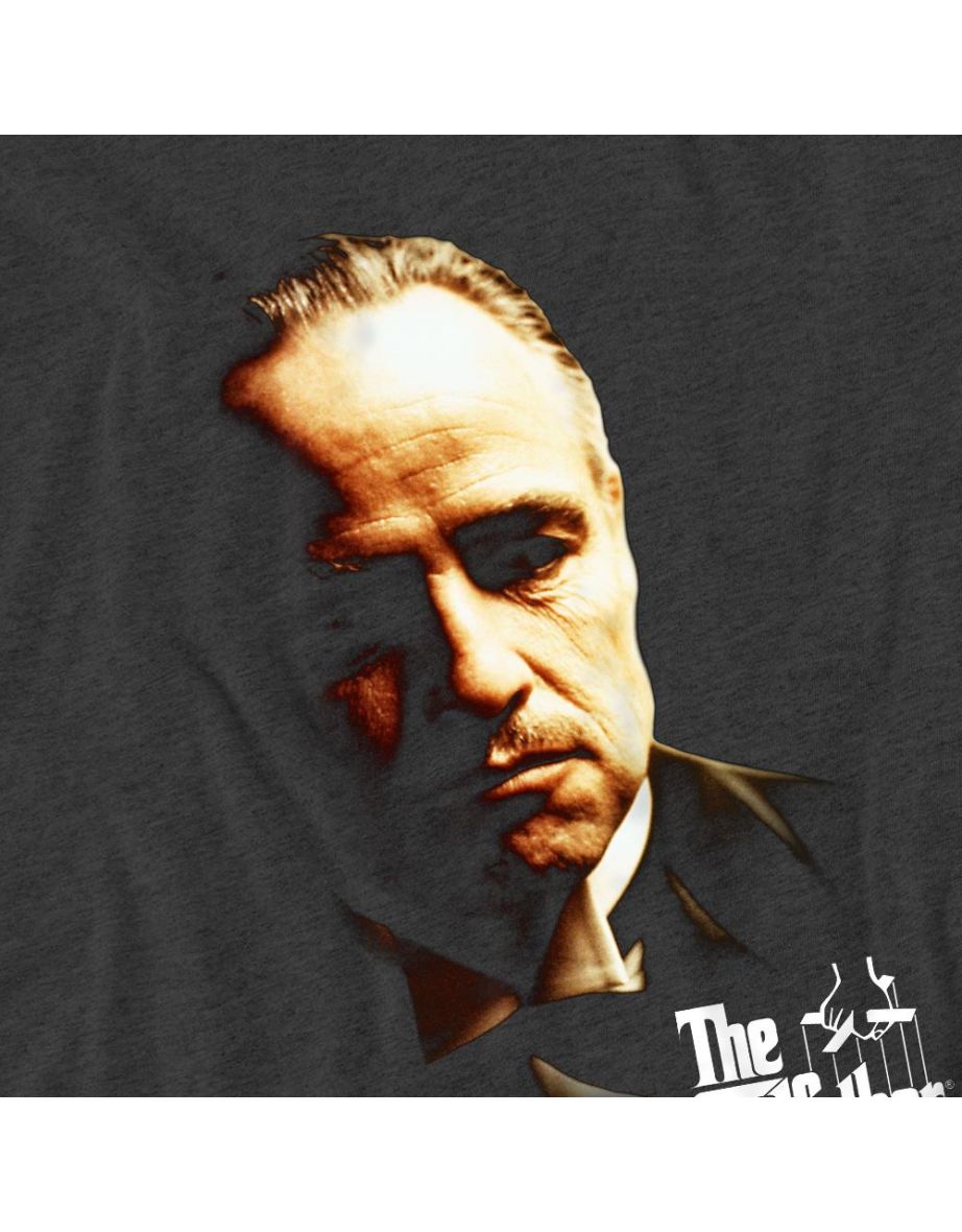 The Godfather Unisex Adult Don Vito Corleone T-Shirt - Charcoal - 3