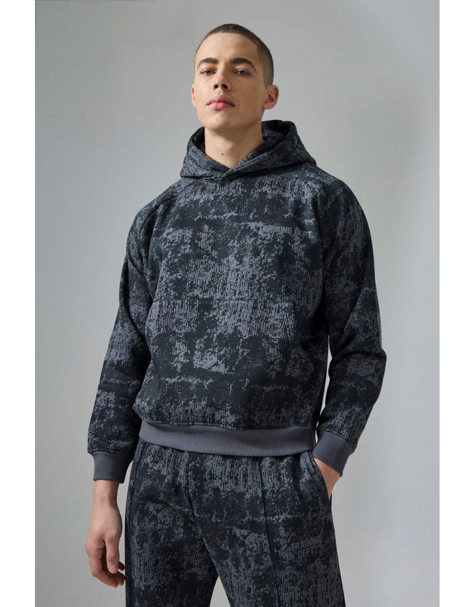 Active Training Dept Camo Boxy Hoodie - black - 2