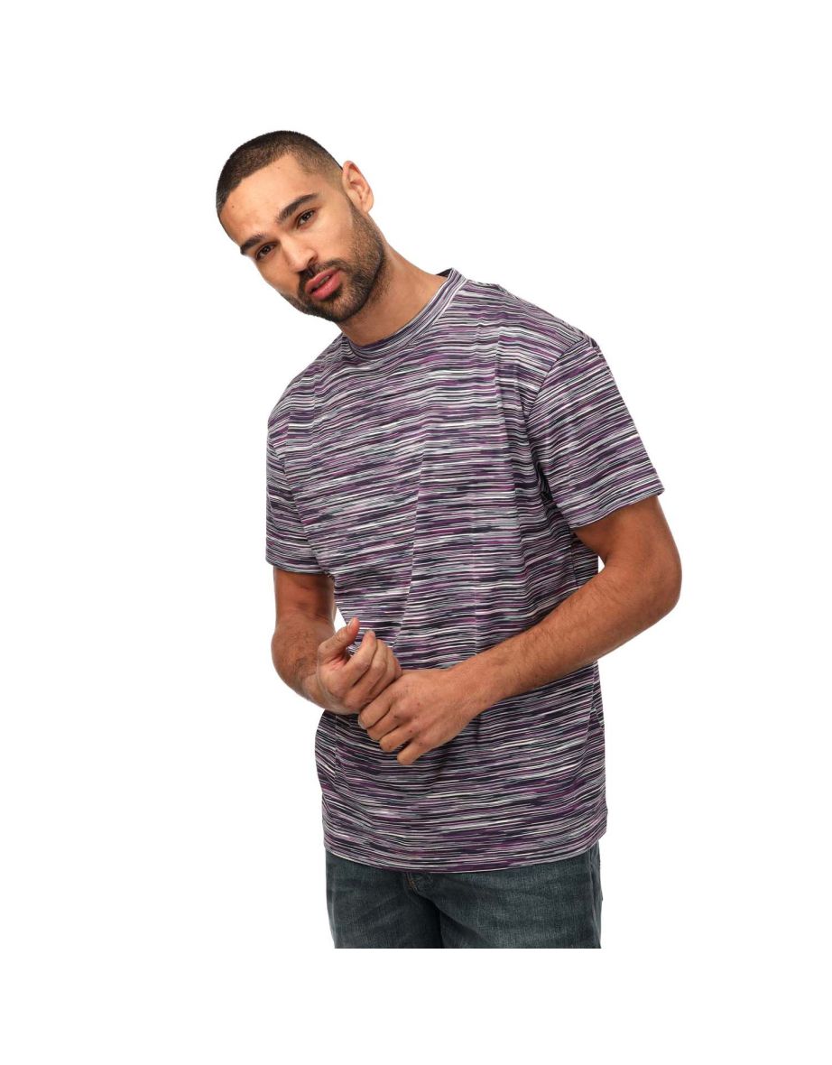 Men's Missoni Space Dye T-Shirt in Purple