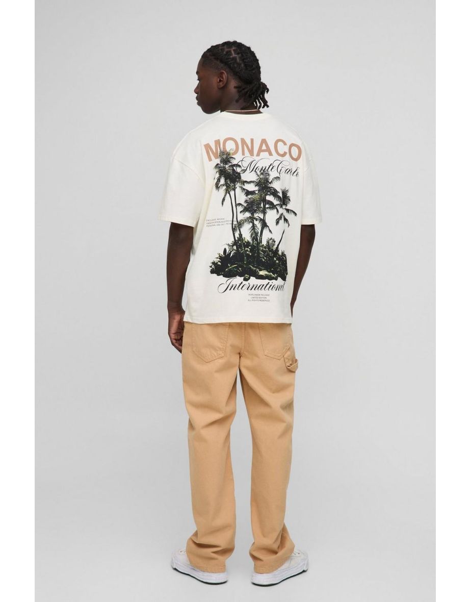 Oversized Worldwide Monaco T-Shirt - ecru - 2